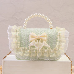 Girls Princess Baby Bag Crossbody Linen Tote Hand Bag