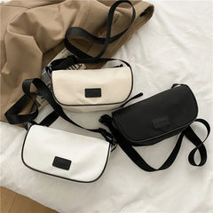 Women Patchwork Oxford Cloth Shoulder Messenger Bag