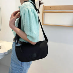 Women Patchwork Oxford Cloth Shoulder Messenger Bag