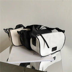 Women Patchwork Oxford Cloth Shoulder Messenger Bag