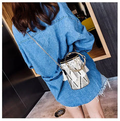 Wild Straw Bucket Bag Shoulder Handbag Tassel Chain Messenger Bohemia Travel Bag