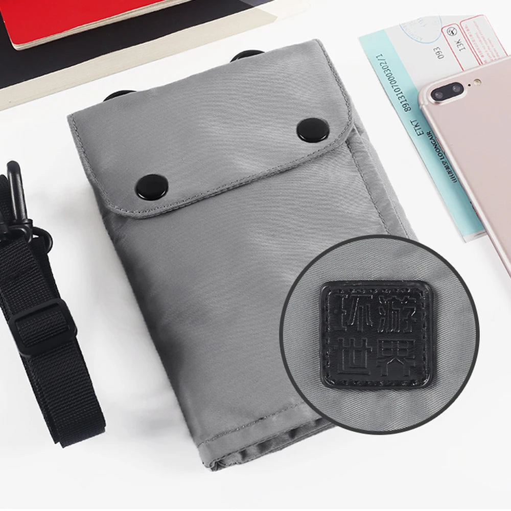 Waterproof Shoulder Bag for Travel Documents and Accessories