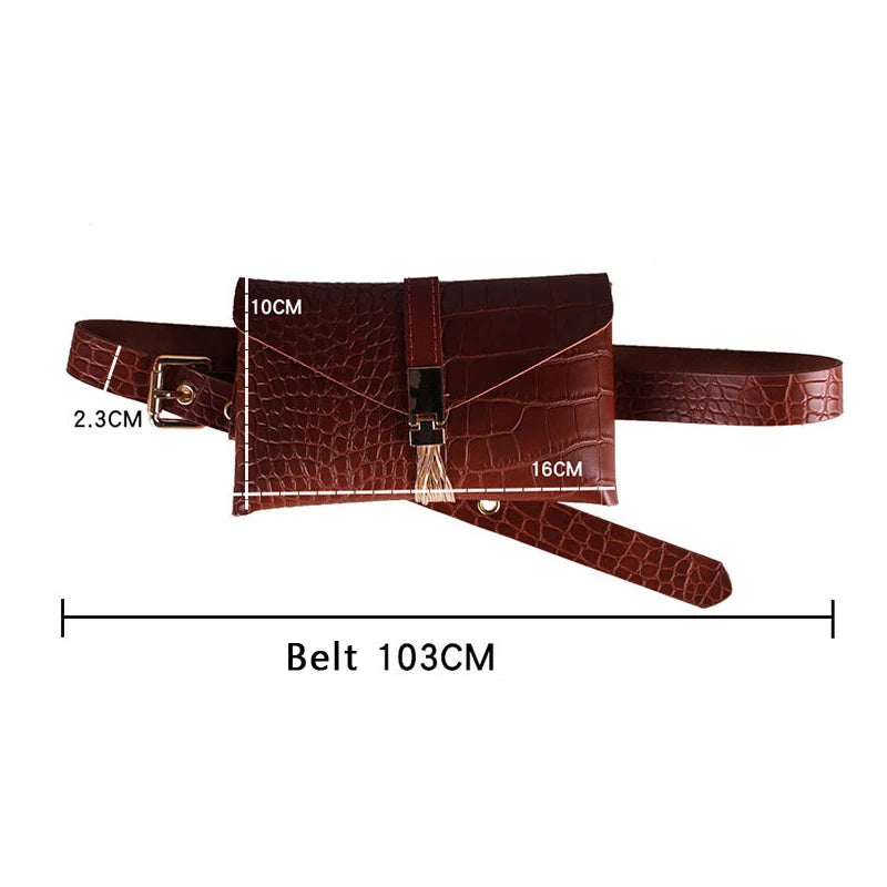 Women's Waist Bag Phone Pocket Tassel Fanny Pack G141