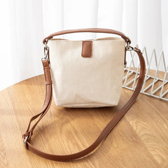 Canvas Crossbody Bag for Women Small Satchel Single Shoulder Phone Bag