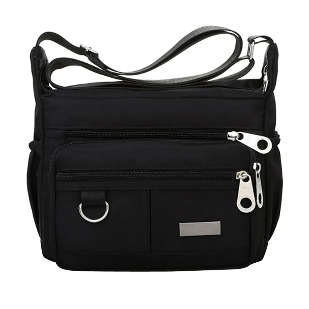 Waterproof Nylon Shoulder Bag for Women Crossbody Handbag