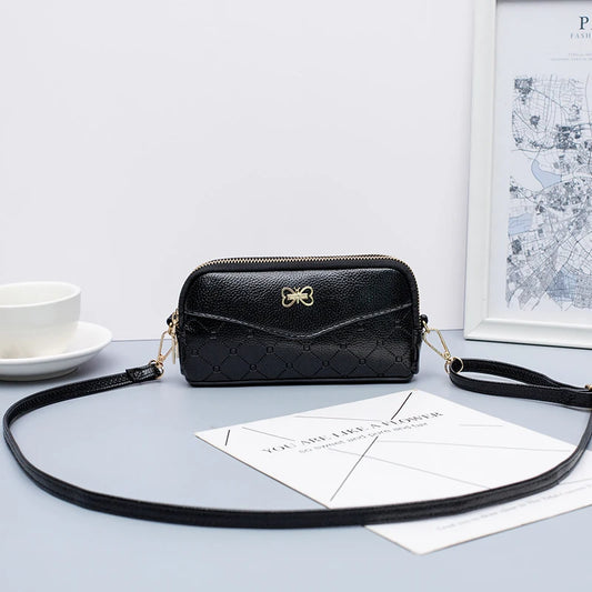 Double Zipper Women's Wallet Clutch Bag