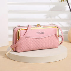Ladies Leather Crossbody Purse Large Capacity Shoulder Bag