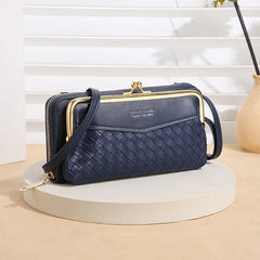 Ladies Leather Crossbody Purse Large Capacity Shoulder Bag