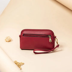 Women's Soft Leather Shell Bag Multi-interlayer Shoulder Bag