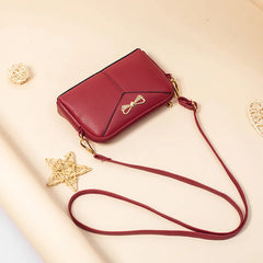 Women's Soft Leather Shell Bag Multi-interlayer Shoulder Bag