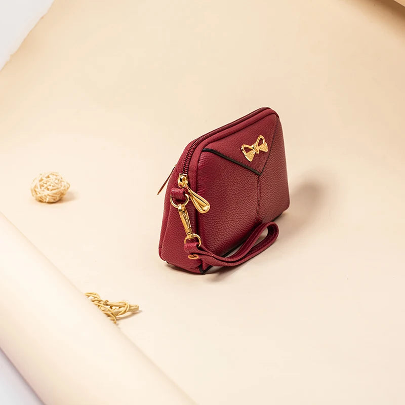 Women's Soft Leather Shell Bag Multi-interlayer Shoulder Bag