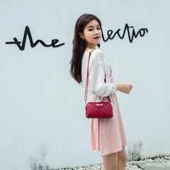 Women's Soft Leather Shell Bag Multi-interlayer Shoulder Bag