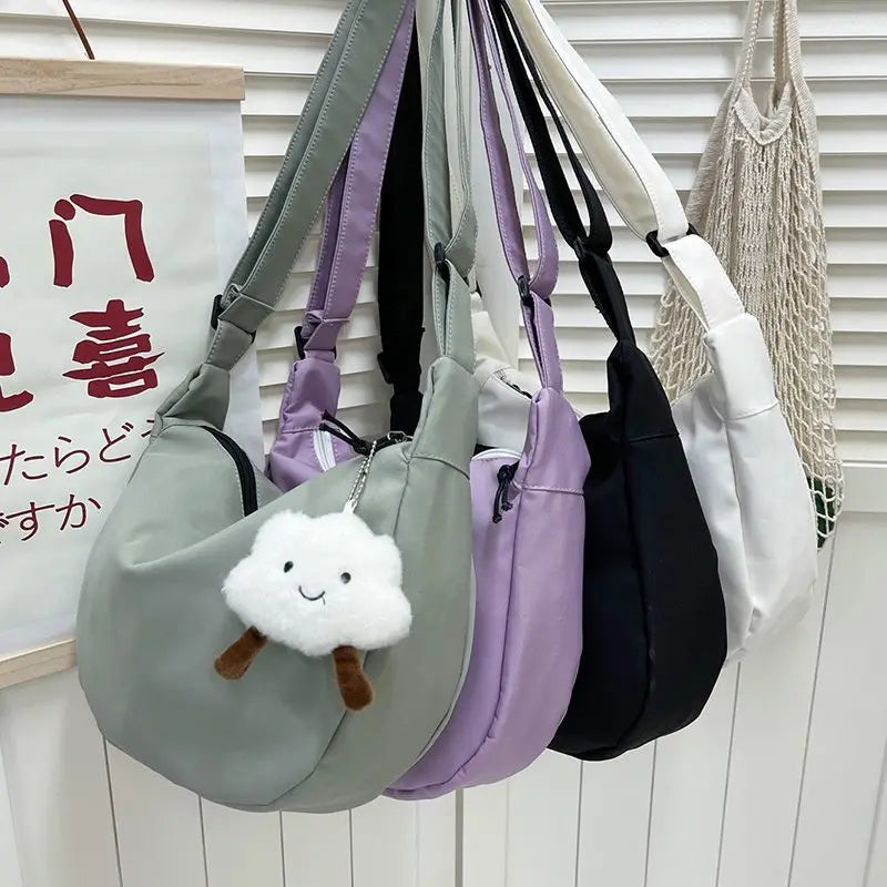 Nylon Dumpling Tote Bag Harajuku Girls Messenger Bag