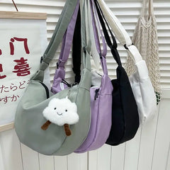 Nylon Dumpling Tote Bag Harajuku Girls Messenger Bag