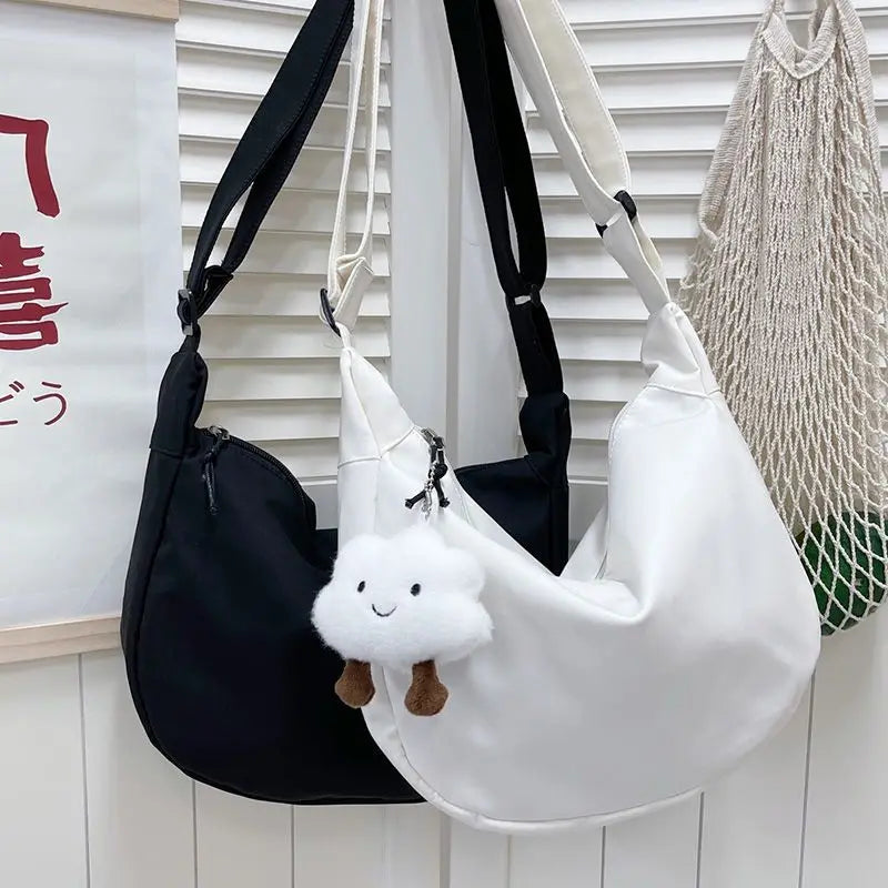 Nylon Dumpling Tote Bag Harajuku Girls Messenger Bag