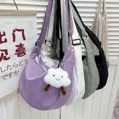 Nylon Dumpling Tote Bag Harajuku Girls Messenger Bag