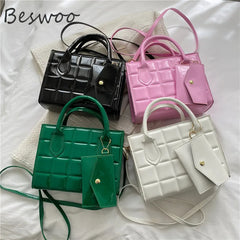 Lacquered Embossed Crossbody Shoulder Bag for Women