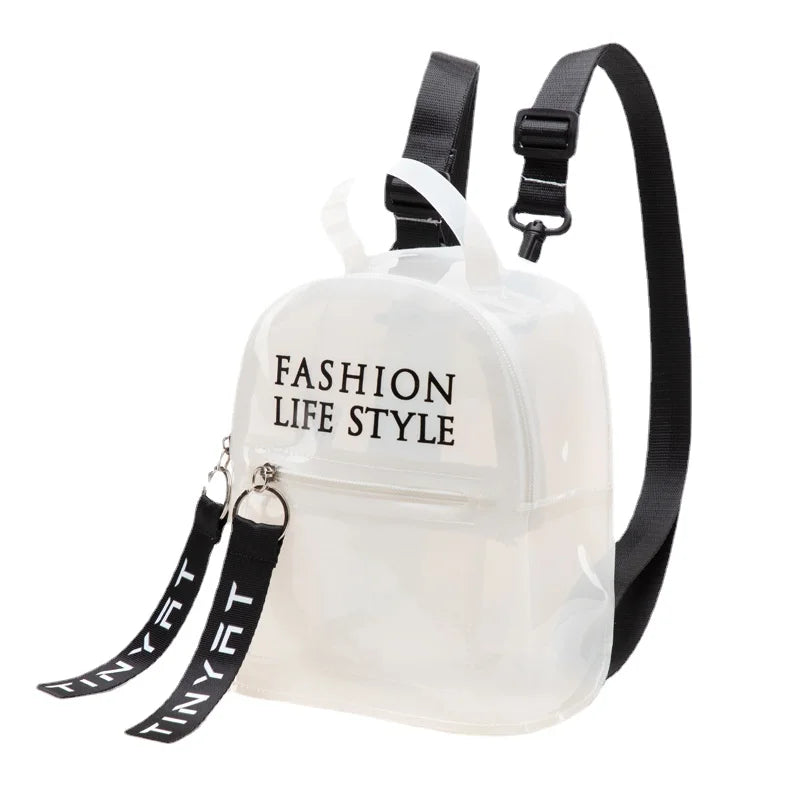 Girls Transparent Water Repellent Jelly Small Bag