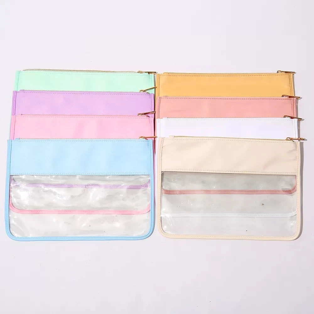 Transparent Waterproof Cosmetic Bag PVC Clear Makeup Organizing Bags