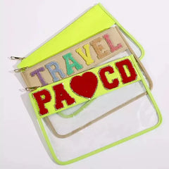 Transparent Waterproof Cosmetic Bag PVC Clear Makeup Organizing Bags