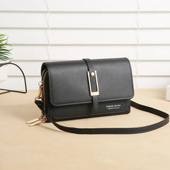 Leather Messenger Handbag Women Shoulder Bag Large Capacity Crossbody Purse
