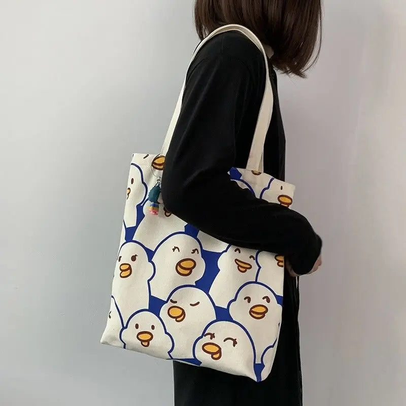 Canvas High Women's Purses Shoulder Handbag Female Messenger Tote Bag