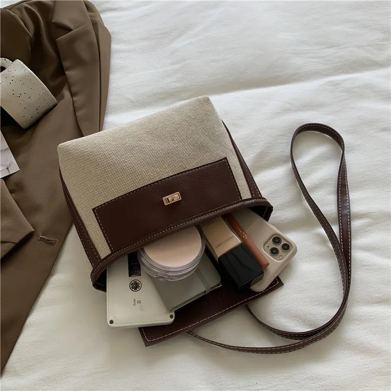 Women Crossbody Leather Shoulder Bag Top Handle Purse