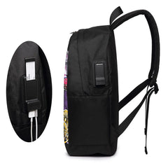 Psychedelic Mushrooms & Skulls Laptop Backpack