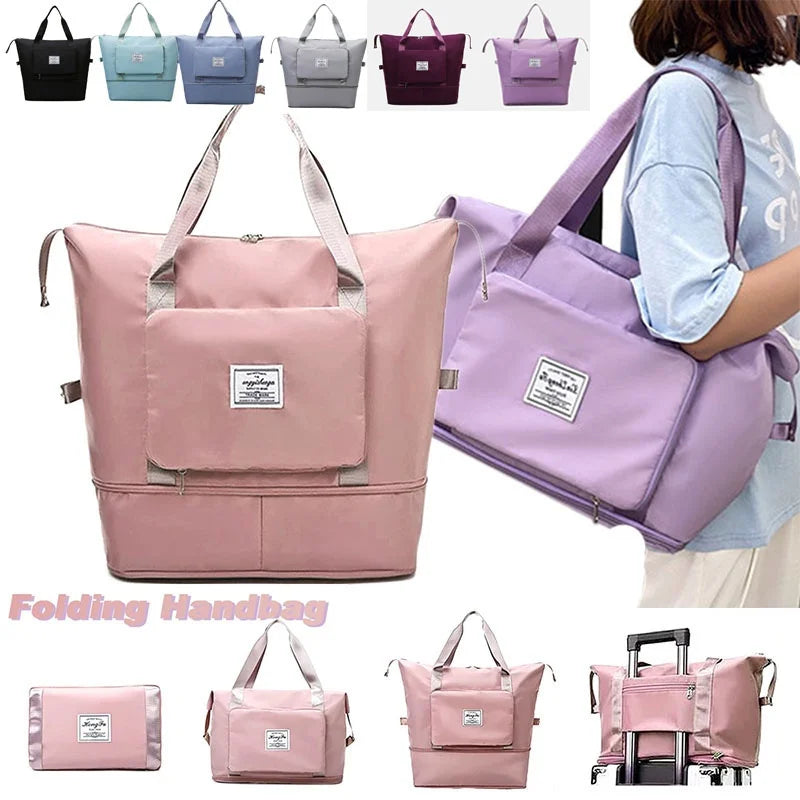 Large Capacity Folding Travel Bags Waterproof Tote Handbag