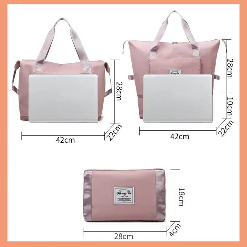 Large Capacity Folding Waterproof Travel Tote Handbag Duffle Bag