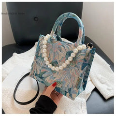 Flower Chain Ladies Tote Bag Women's One Shoulder Messenger Bag Large Capacity