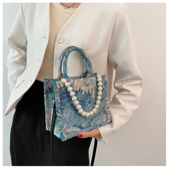 Flower Chain Ladies Tote Bag Women's One Shoulder Messenger Bag Large Capacity