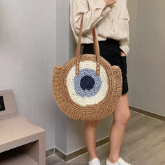 Large Capacity Straw Woven Bag Summer Beach Travel Women Bags