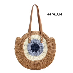 Large Capacity Straw Woven Bag Summer Beach Travel Women Bags
