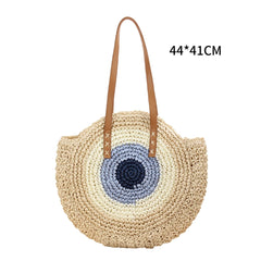 Large Capacity Straw Woven Bag Summer Beach Travel Women Bags