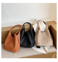 Large Capacity Shoulder Bags PU Leather Women Female Handbags Travel Trending