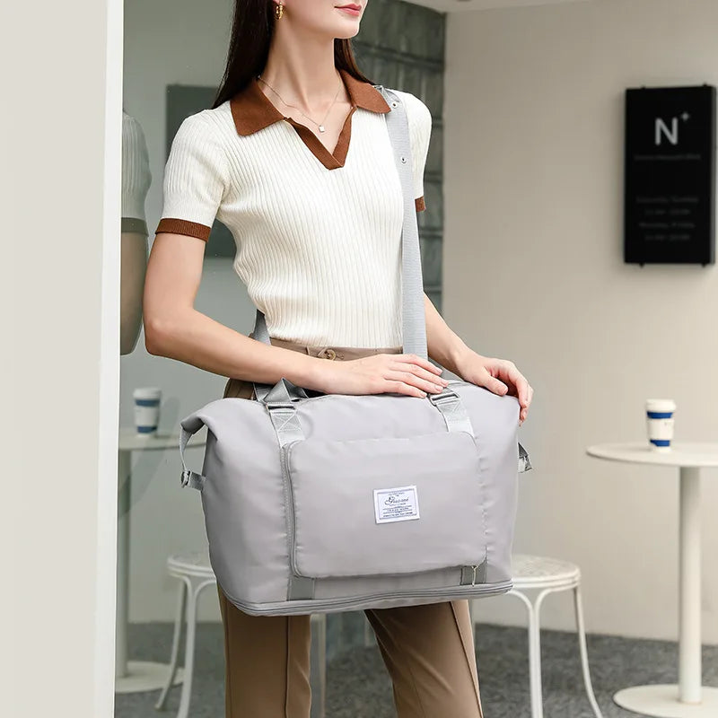 Large Capacity Foldable Women Travel Backpack Gym Yoga Waterproof Bag
