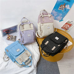 Large Capacity Female College Student Schoolbag Teenage Girl Travel Backpack