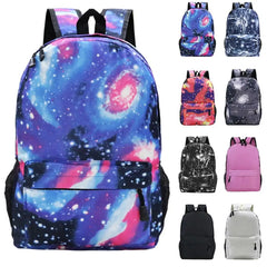 Large Schoolbag Student School Backpack Starry Sky