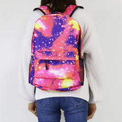 Large Schoolbag Student School Backpack Starry Sky