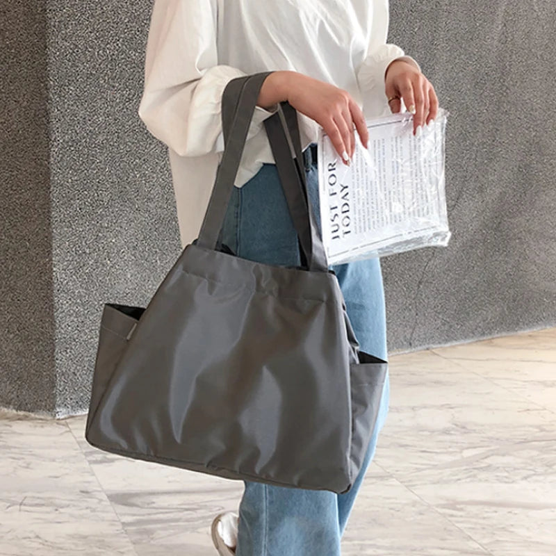 Waterproof Canvas Bag Large Capacity Shoulder Totes Bag