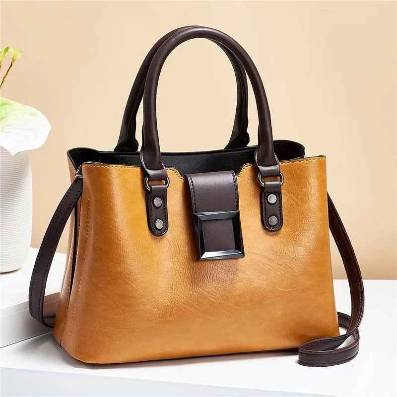 Retro Texture Handbag Women's Spring One-shoulder Messenger Bag