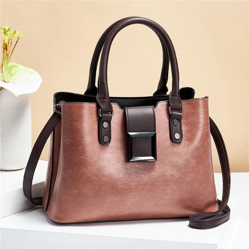 Retro Texture Handbag Women's One-shoulder Messenger Bag