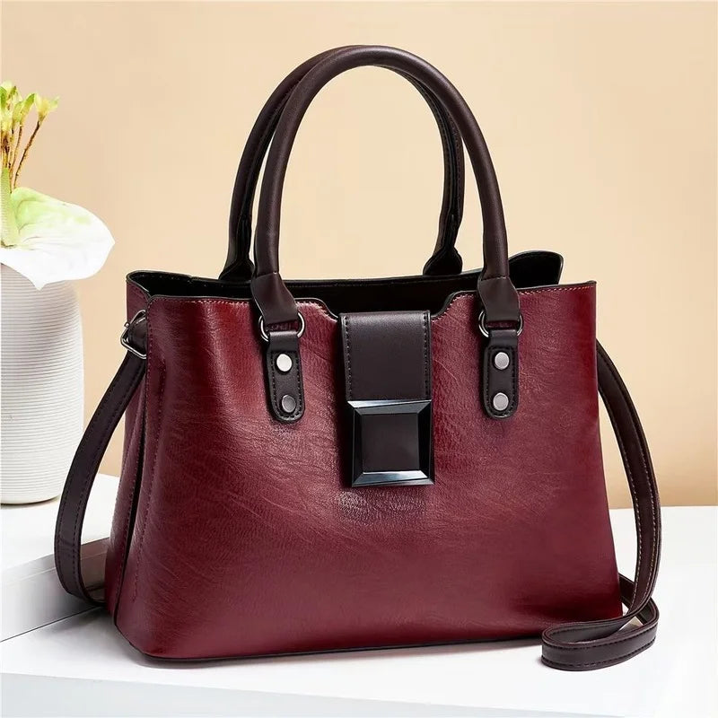 Retro Texture Handbag Women's Spring One-shoulder Messenger Bag