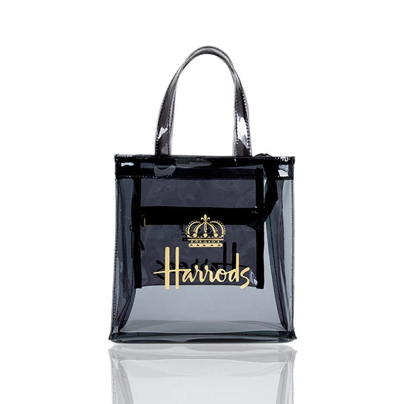 Large-capacity Transparent Jelly Tote Bag Waterproof PVC Women Handbag