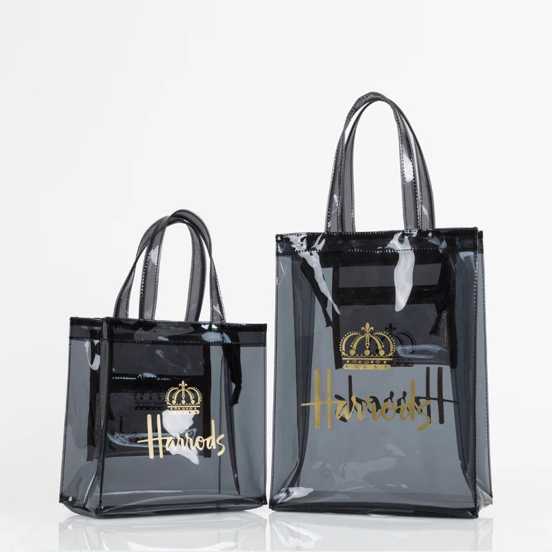 Large-capacity Transparent Jelly Tote Bag Waterproof PVC Women Handbag