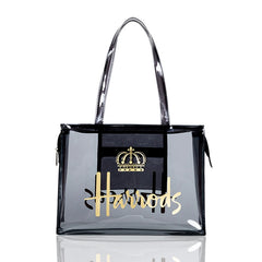 Large-capacity Transparent Jelly Tote Bag Waterproof PVC Women Handbag