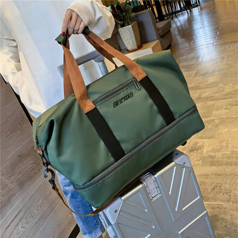 Large-capacity Travel Bag Dry Wet Separation Handbag Light Storage Bag