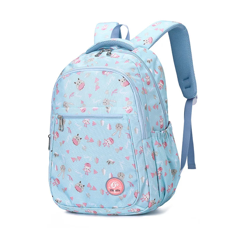 Large Schoolbag Student School Backpack Printed Waterproof Bagpack