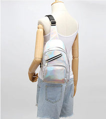 Laser Chest Pack Unisex Waist bag Fanny Female waterproof Shoulder Belt
